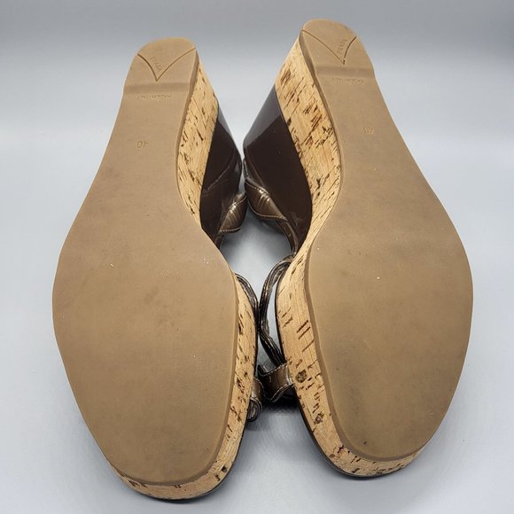 Prada Patent Leather Wedge Sandals - Picture 3 of 16